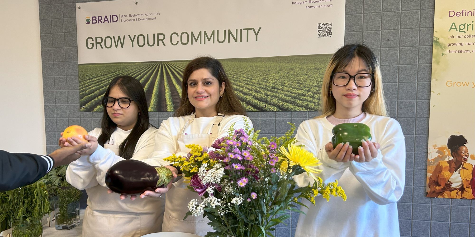 Ananya Singh with her colleagues 