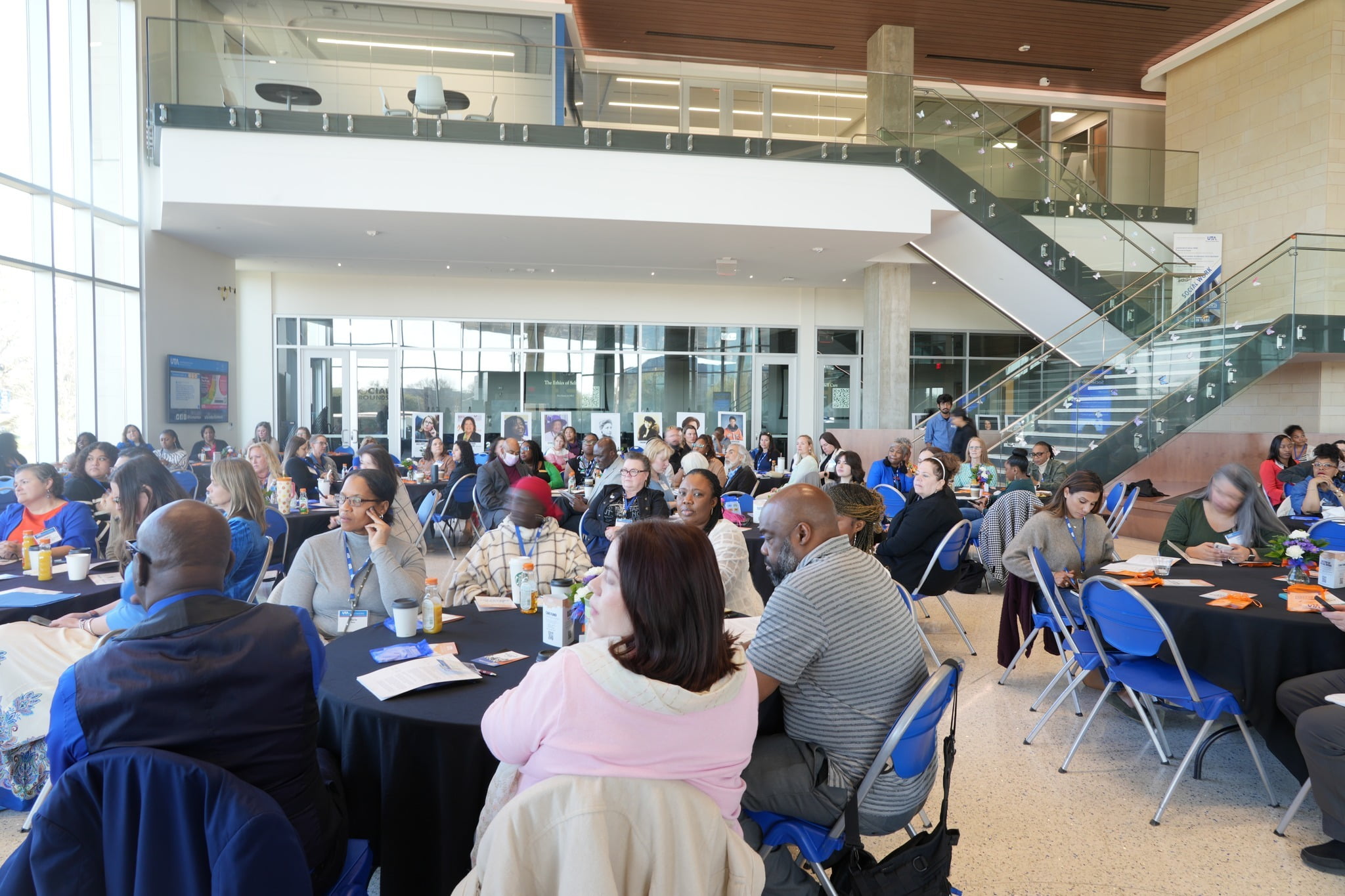 Attendees gather for a UTA School of Social Work Alumni Lunch in Spring of 2025.