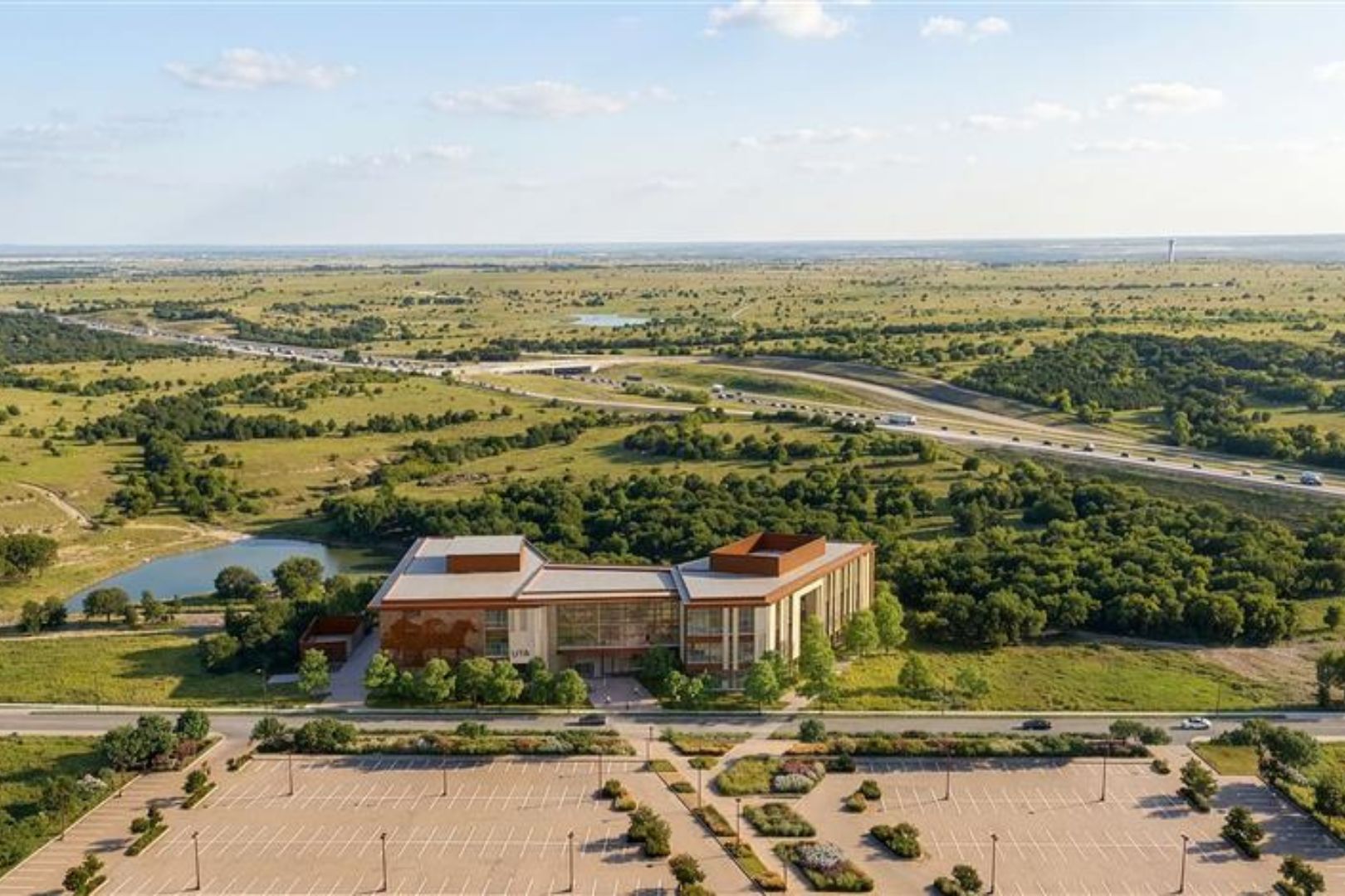 Image shows an aerial view of a UTA West building rendering" style=" height:1080px; width:1620px" _languageinserted="true" src="https://cdn.prod.web.uta.edu/-/media/85d967cd405a40bb8876eb189c1639a3.jpg