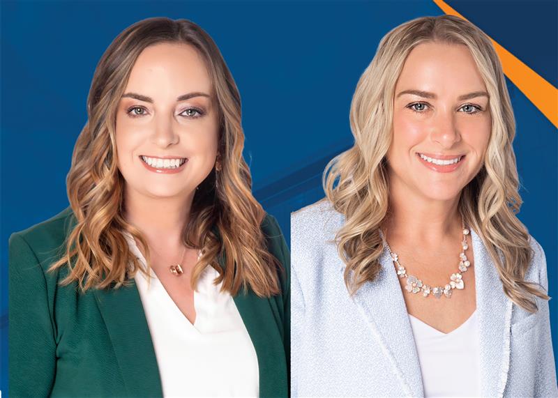 UTA School of Social Work professors, Dr. Dana Litt (Left) and Dr. Melissa Lewis (Right) pose for an official photo. (Photo by Doughlas Gutierrez)