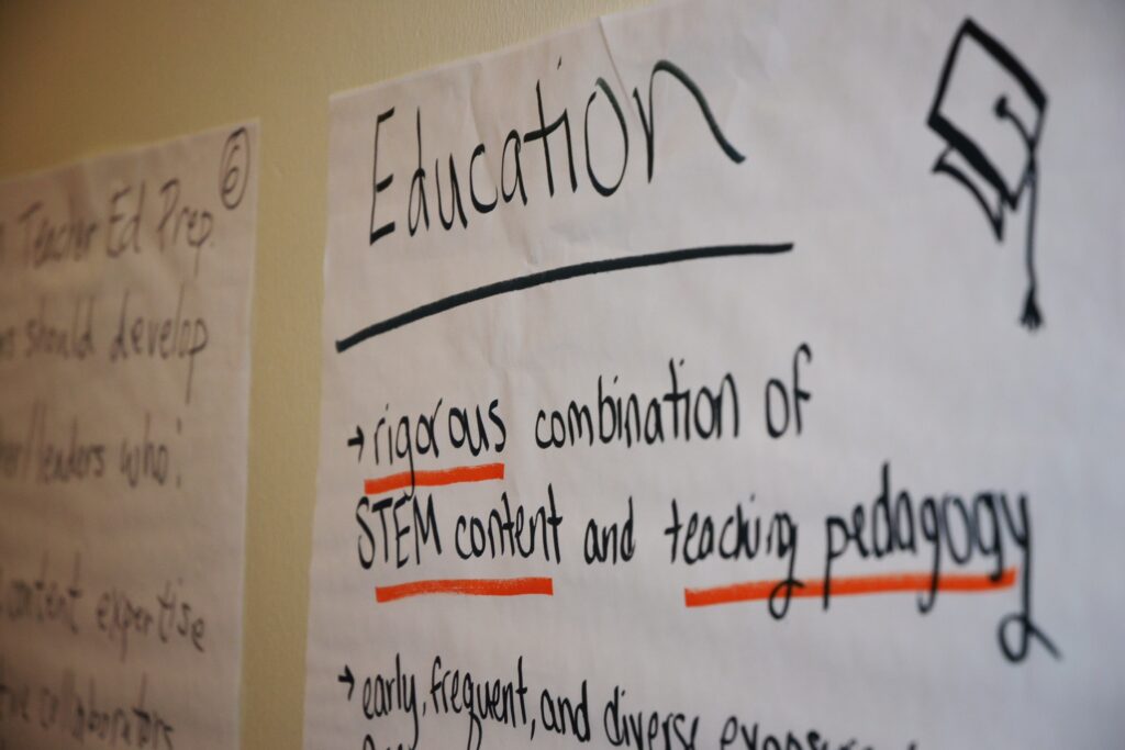 poster that is labeled education
