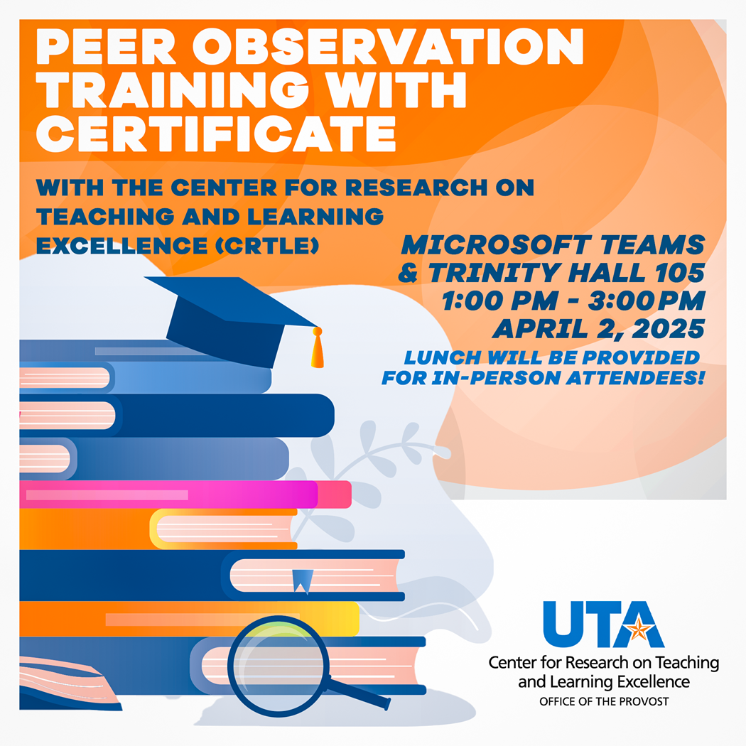 Infographic of peer observation training