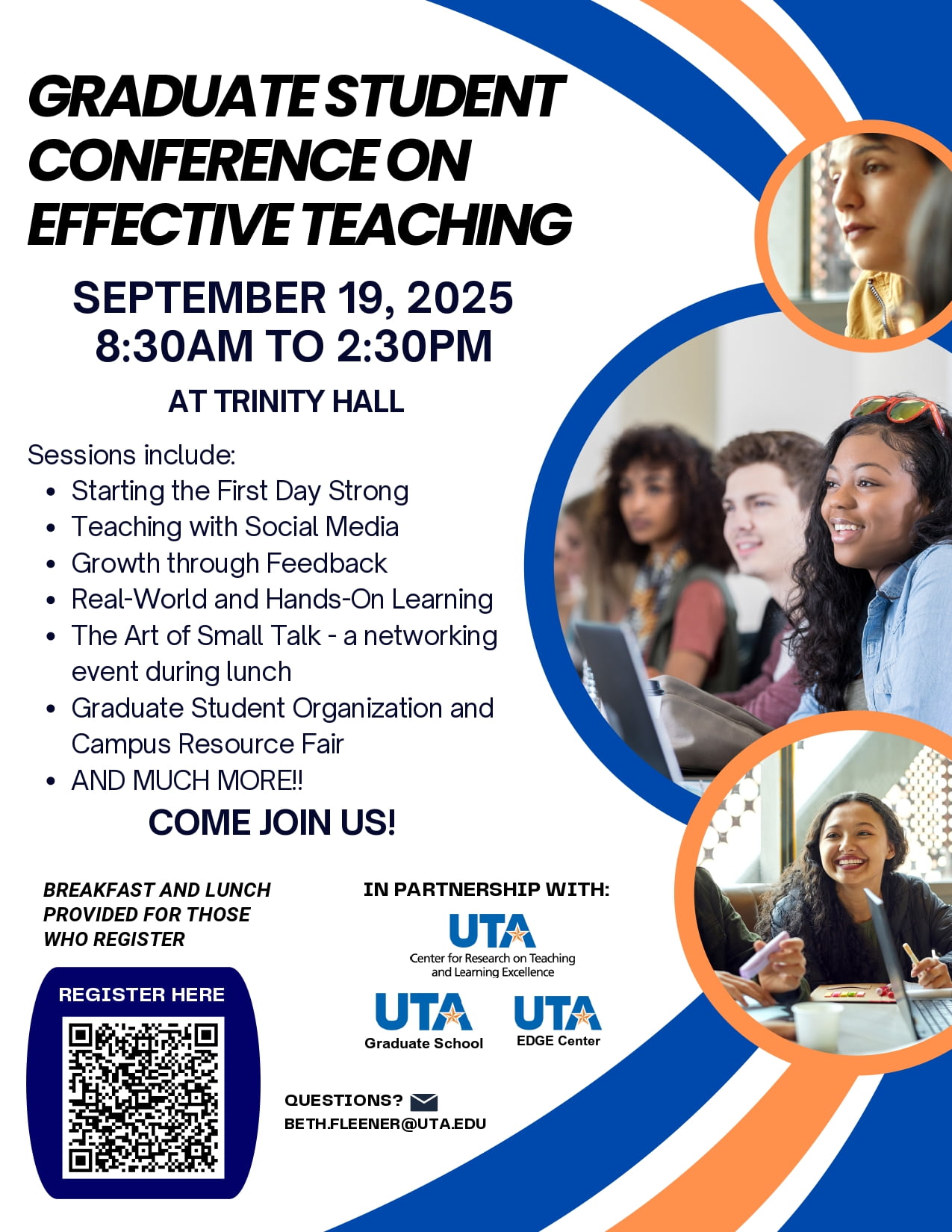 Flyer for Graduate Training Conference