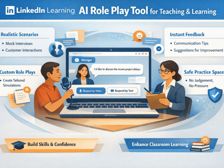 LinkedIn Learning AI Role Play Tool for Teaching & Learning
