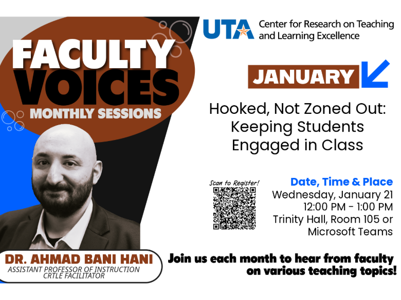 Faculty Voices Monthly Sessions by Dr. Ahmad Bani Hani