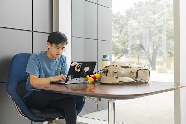 student laptop