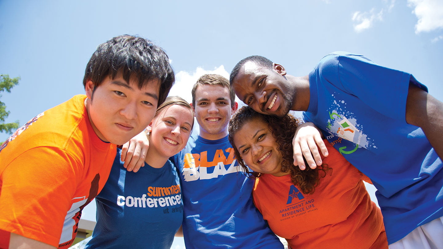 students smiling diverse