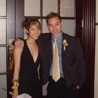 Elizabeth Dinh and now-husband Kevin while students at UTA