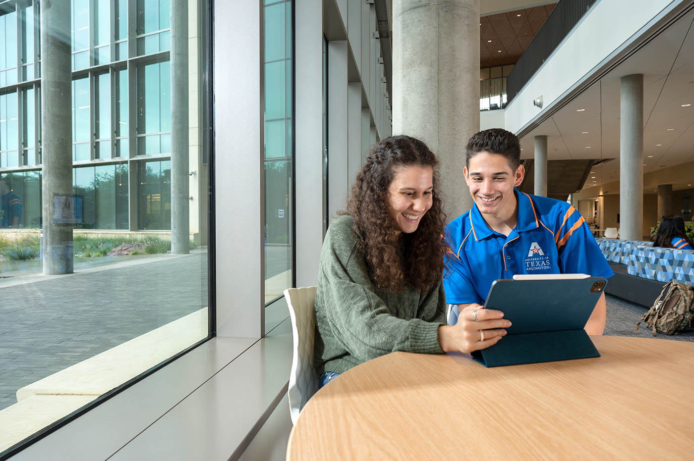 Picture of students working