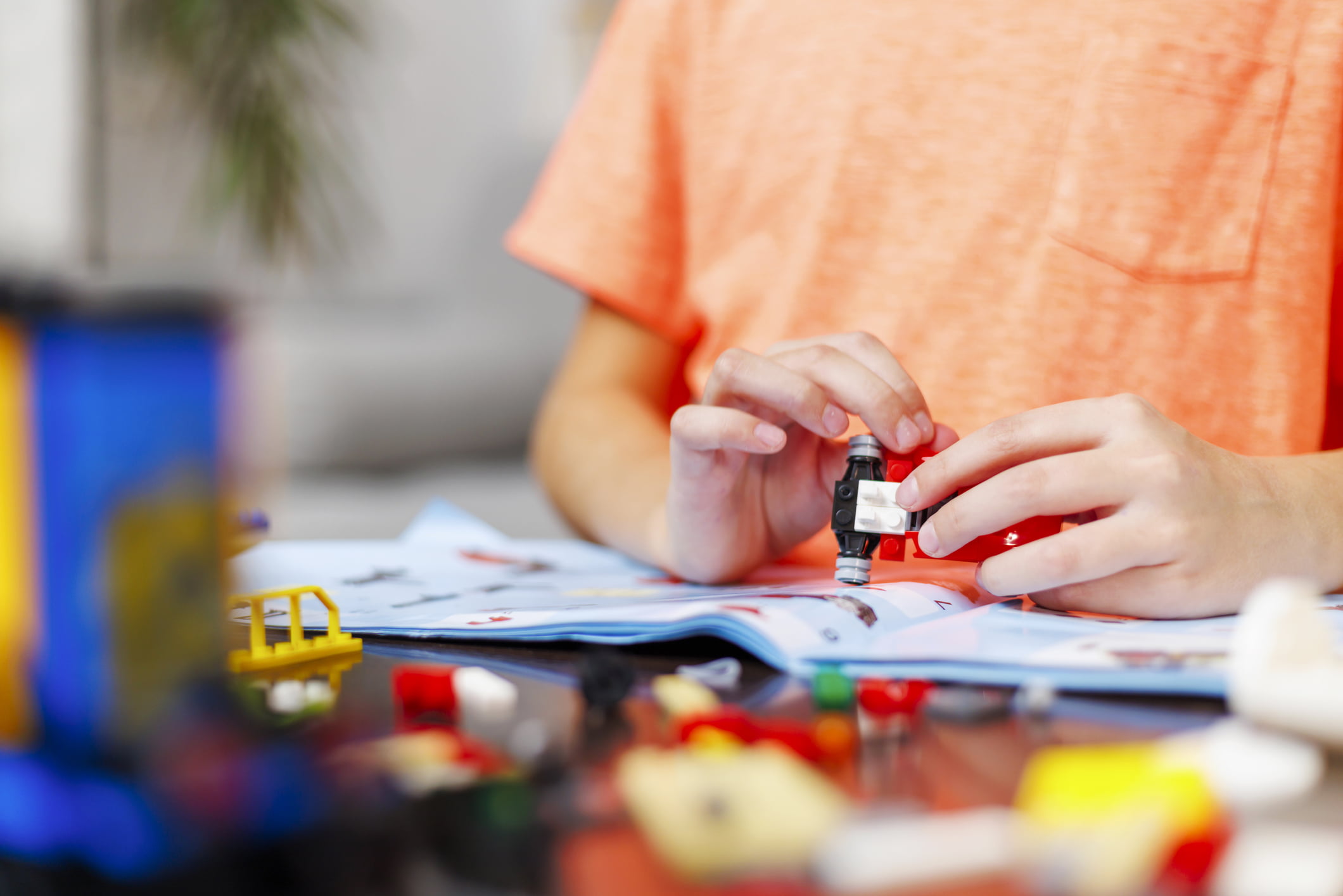 Student working on car racing project
