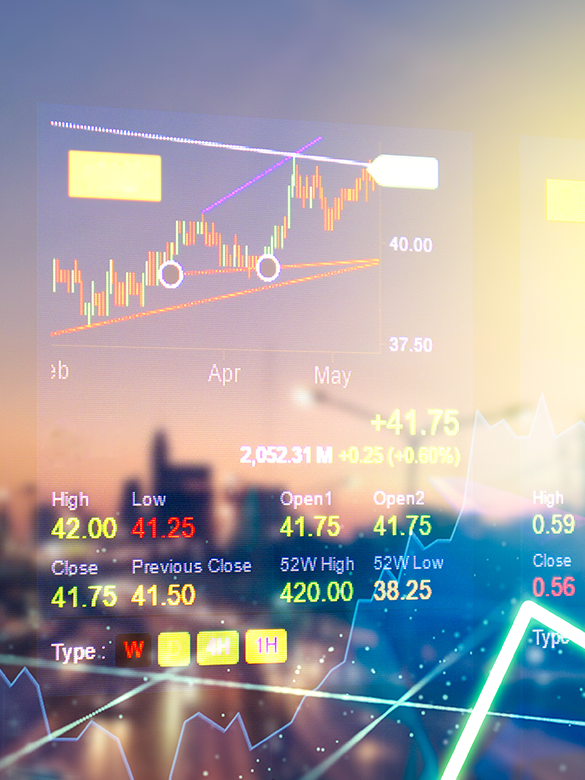 Economic graphs over the skyline of a city