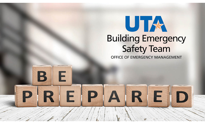 UTA Building Emergency Safety Team Logo