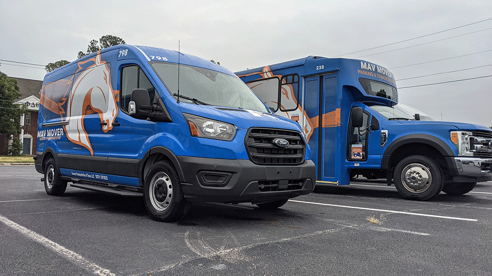 photo of a UTA Parking and Transportation Van and Shuttle