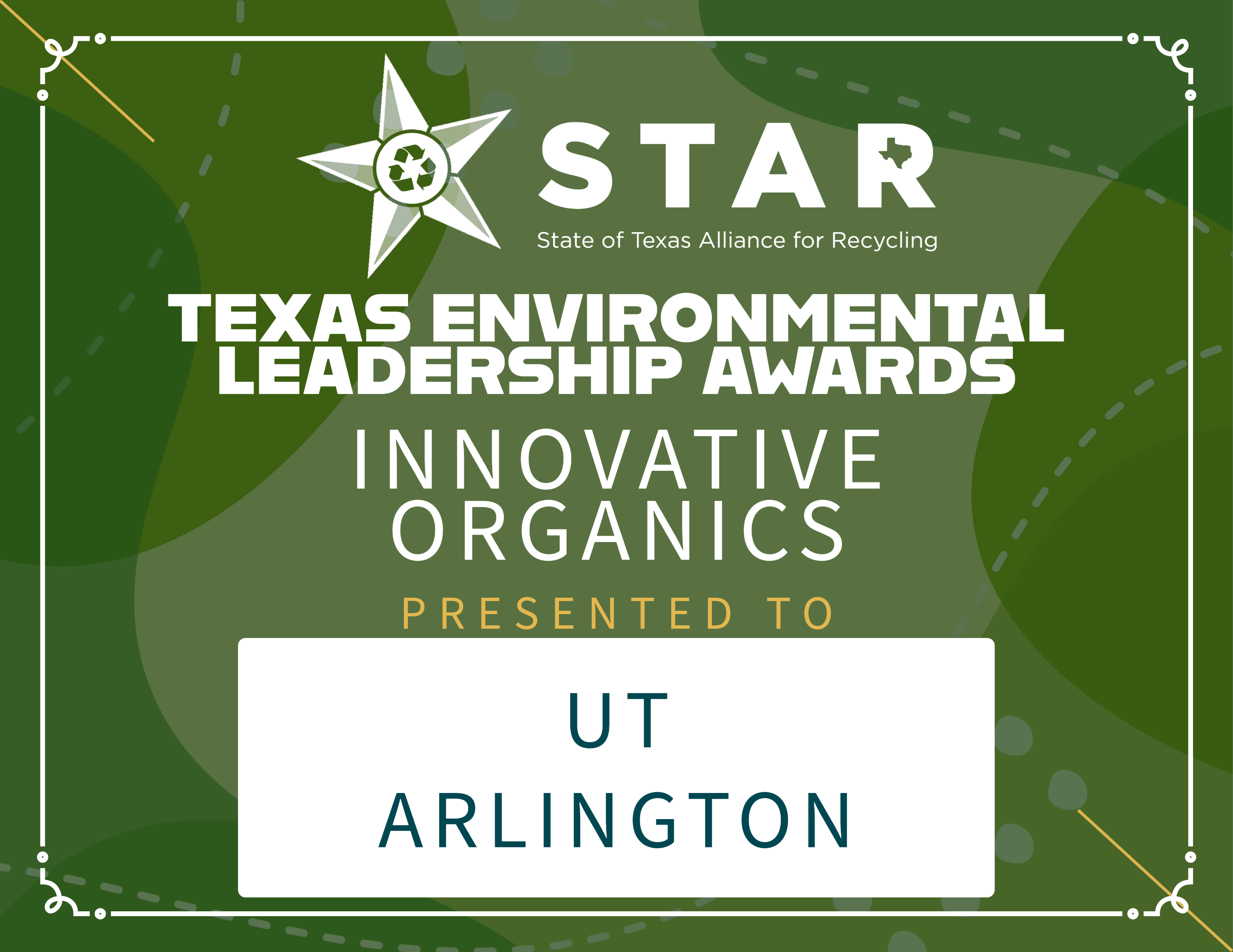 TELA Award Texas Environmental Leadership Award Winner