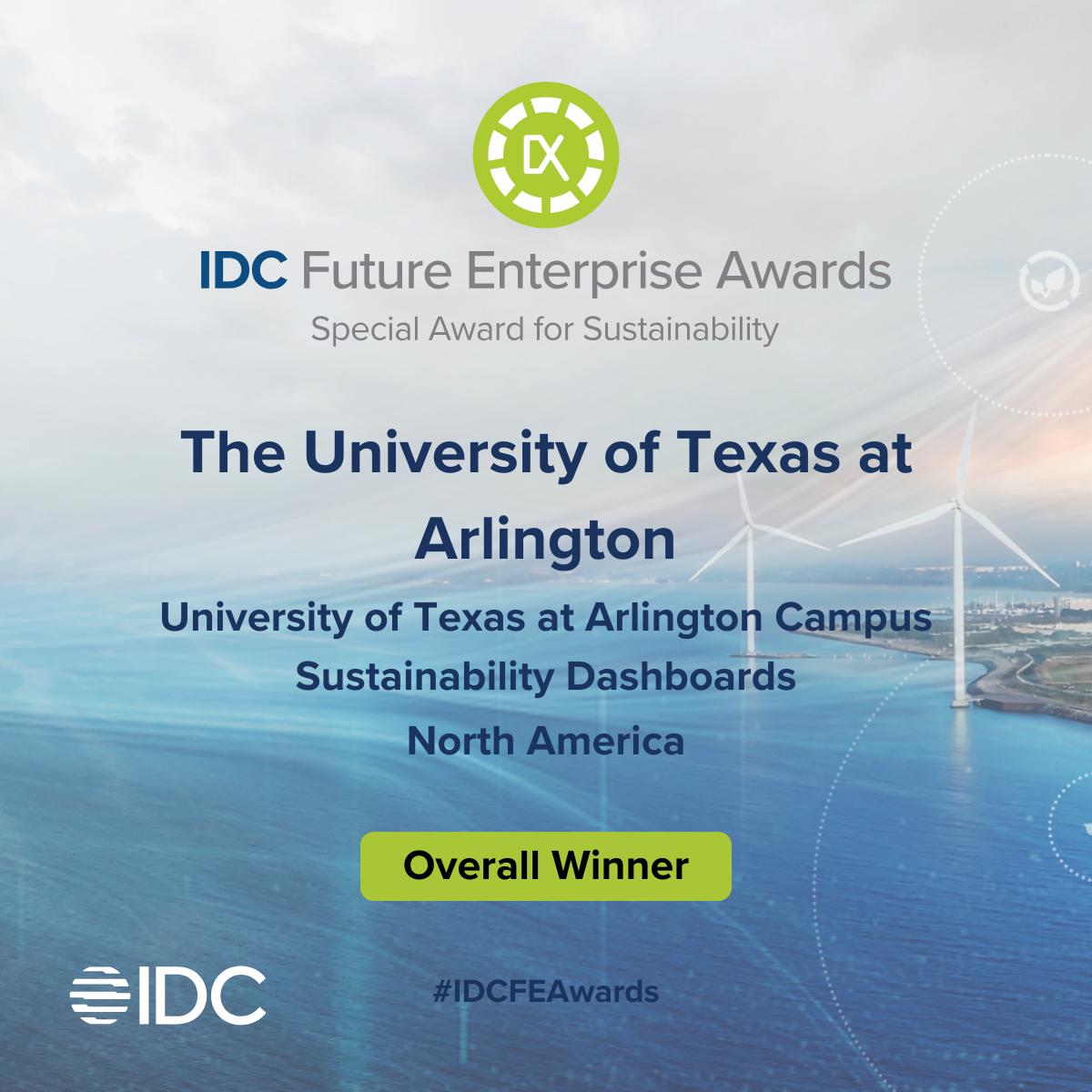 IDC Future Enterprise Awards Special Award for Sustainability