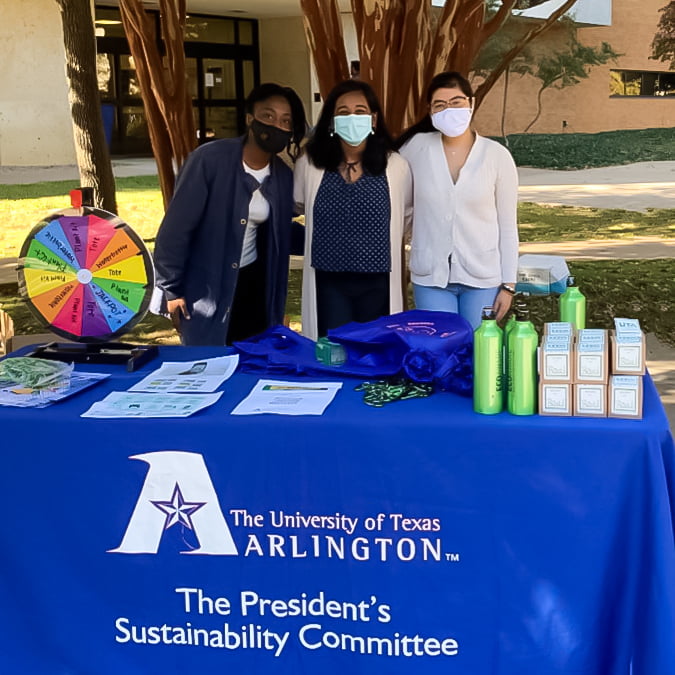 Eco Reps table at Sustainability Committee Event