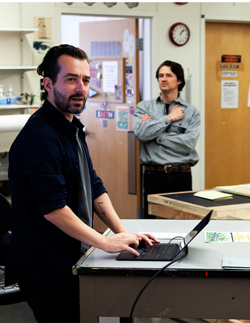 A Profile View of Martin Jackson looking outward