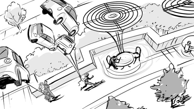 Storyboard for Fiat Commercial 2