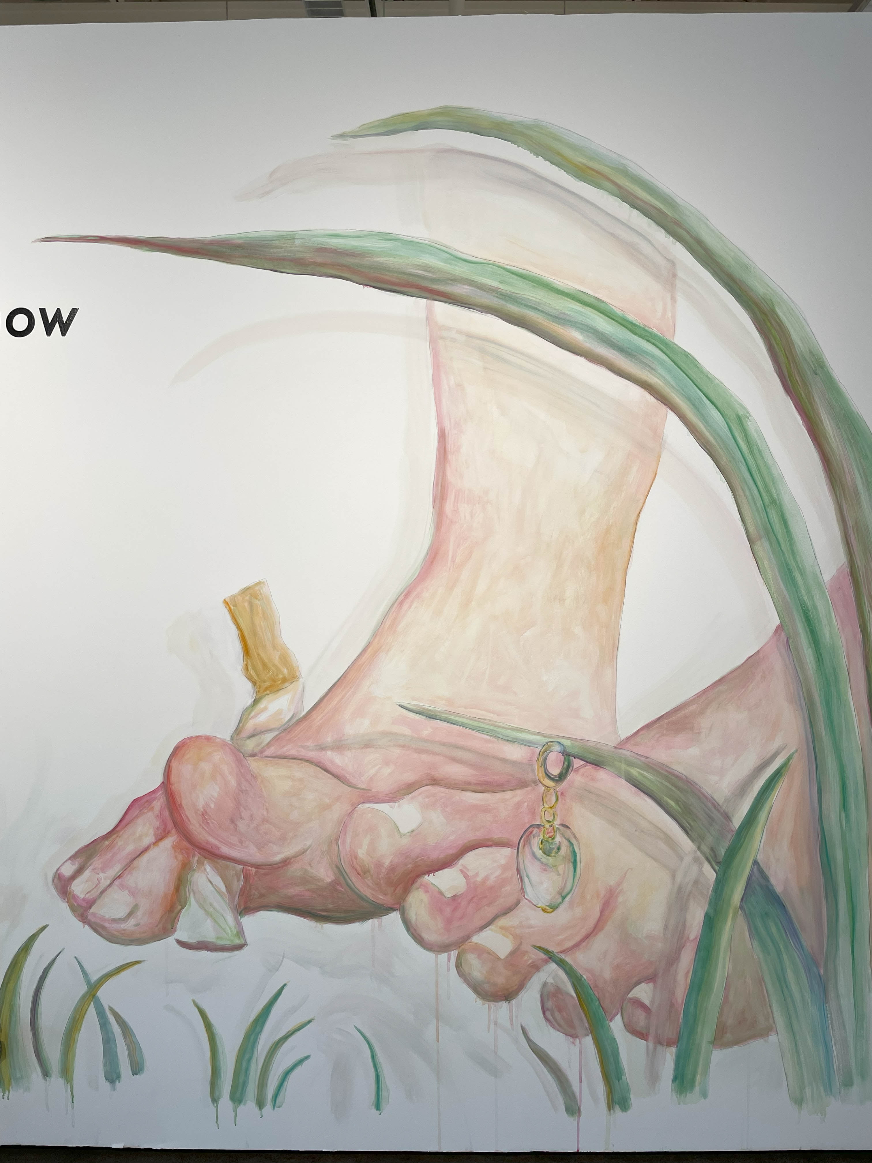 Ezriel Wilson Working on her artwork