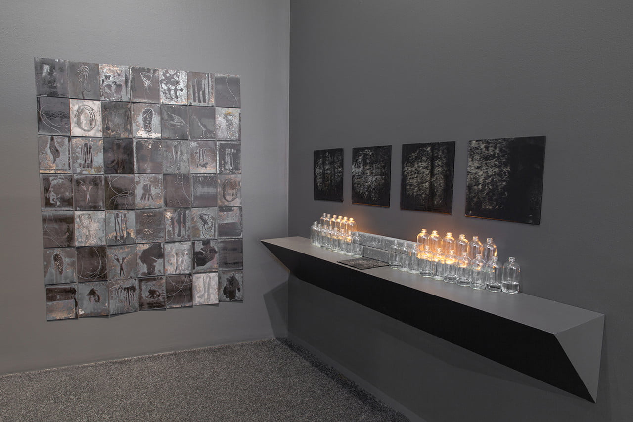 Carrie Iverson. Installation view of Dispossession at Bellevue Arts Museum, 2018