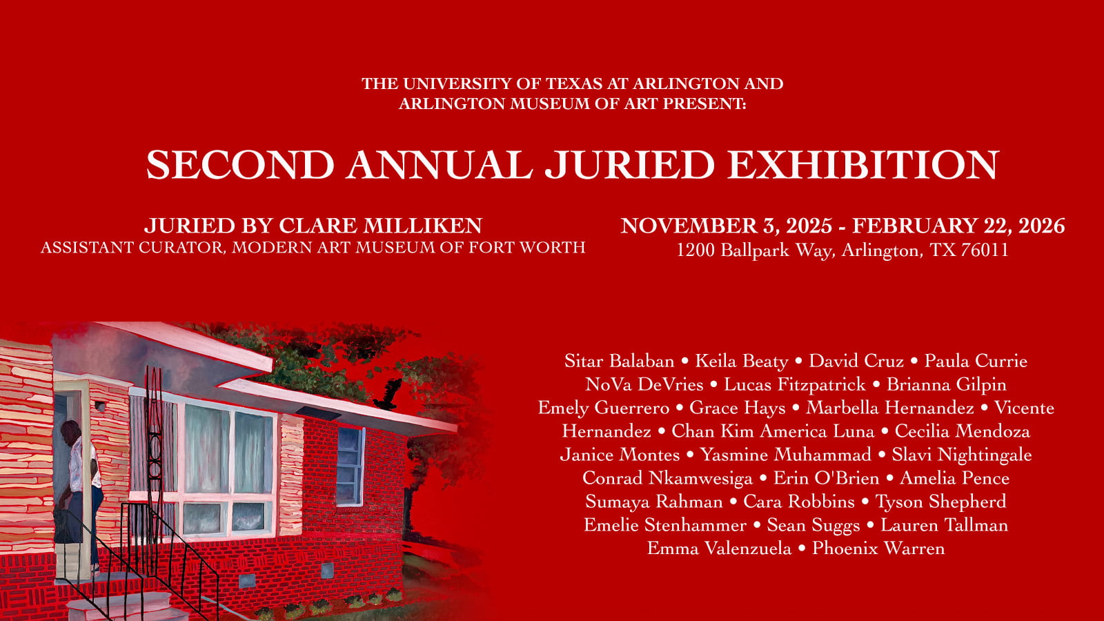 Official Poster for the Second Annual Juried Exhibition