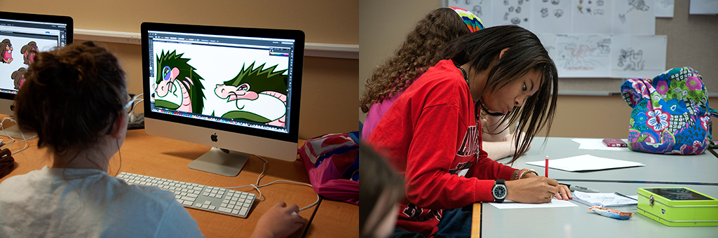 An image of people using computers