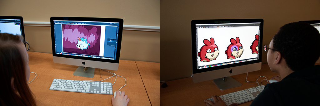 An image of people using computers