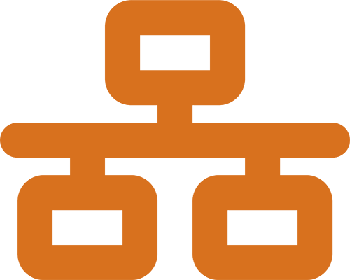 network icon in orange