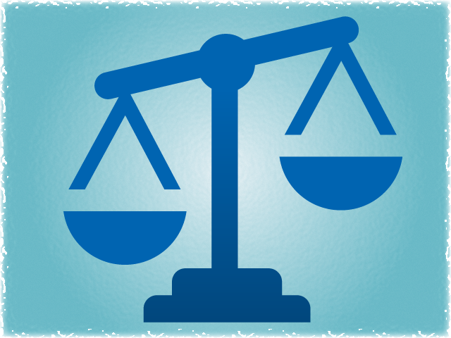 Blue balance beam that is heavier on the left