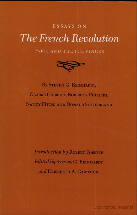 Essays on the French Revolution