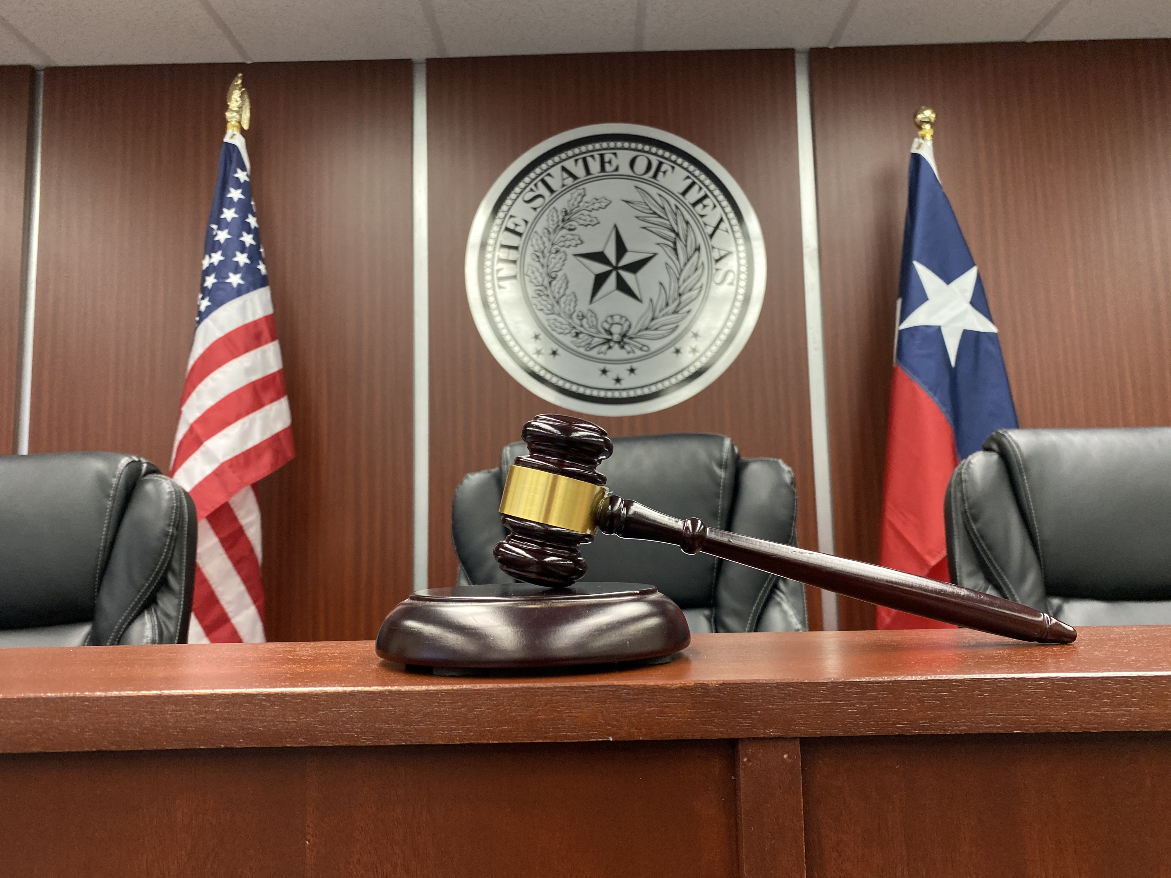 Amber White mock courtroom gavel