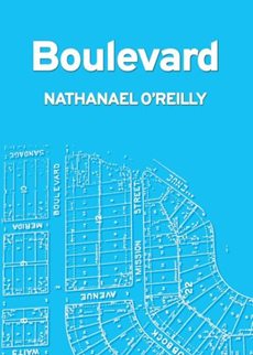 Boulevard by Nathanael O'Reilly book cover of a line art map with street names.