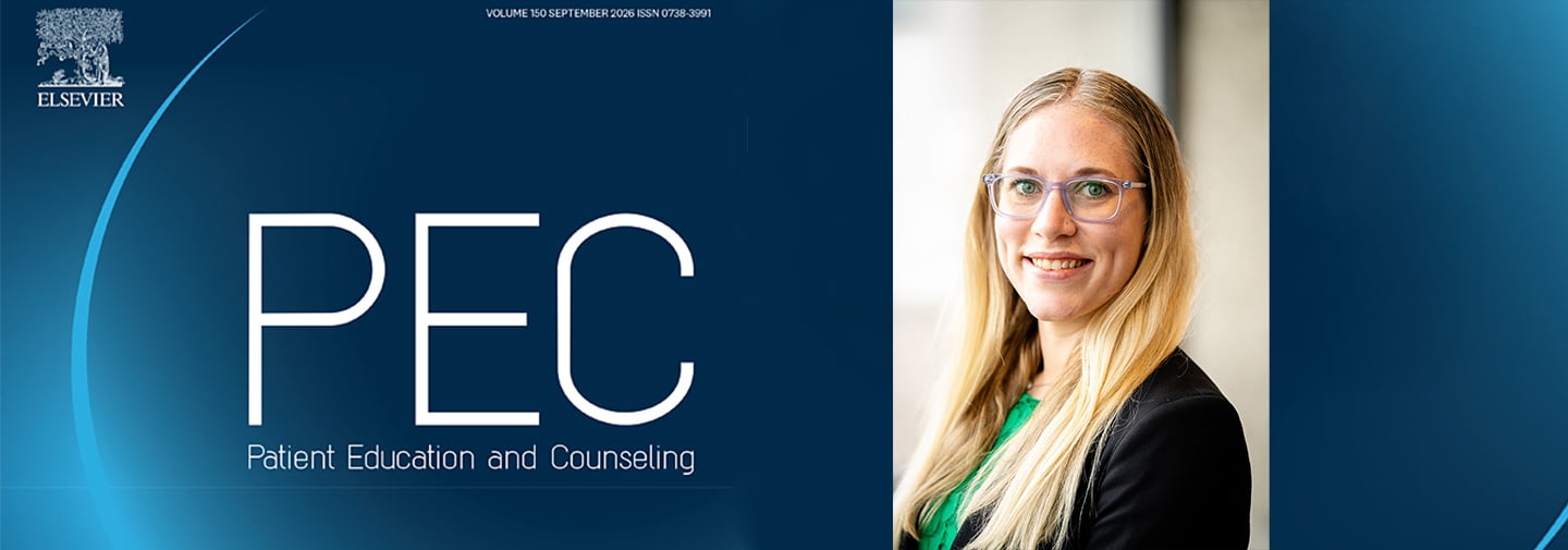 Grace Brannon headshot next to text that says "P E C, Patient Education and Counseling"