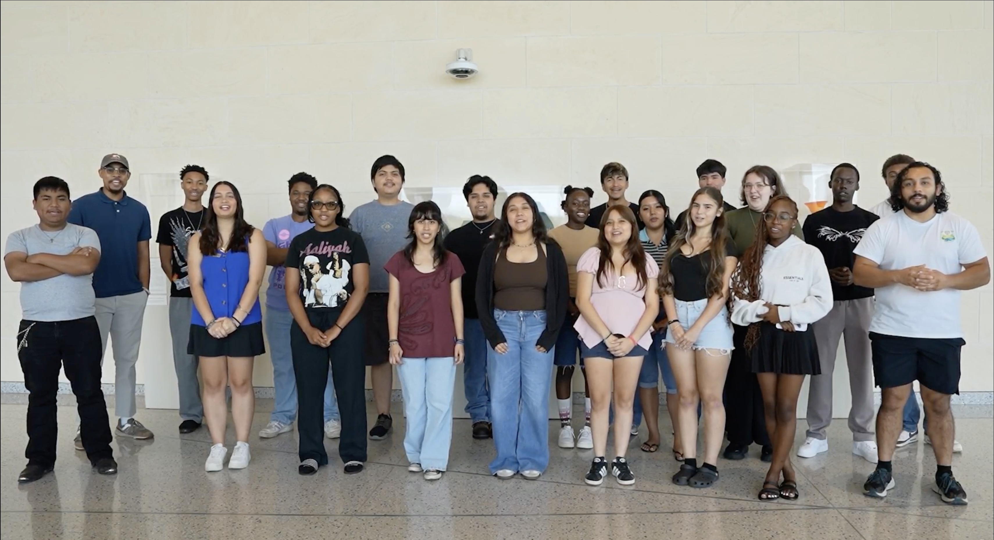 Group photo of Quest for Community students and mentors