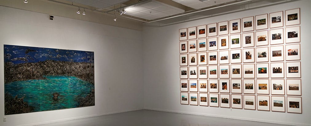 Installation view from The Gallery at UTA Bridges III exhibition.