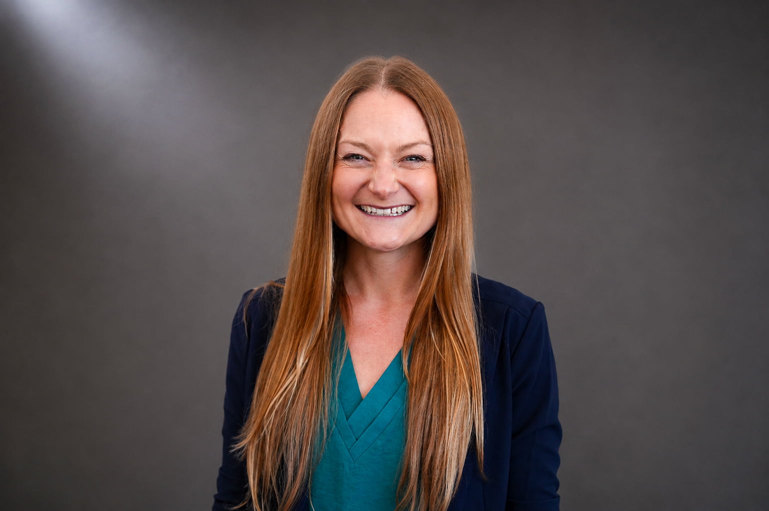 Sarah Pollock smiling.