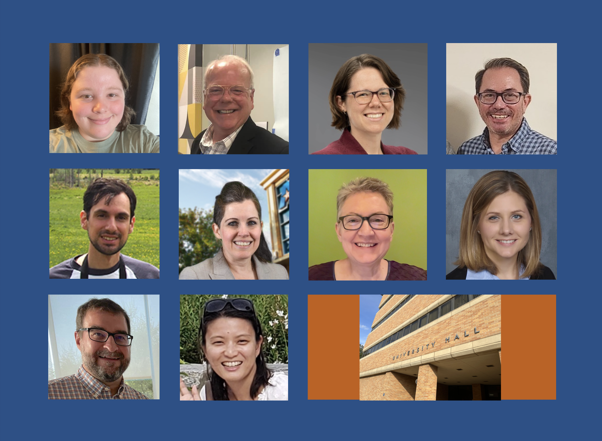 Ten department faculty members