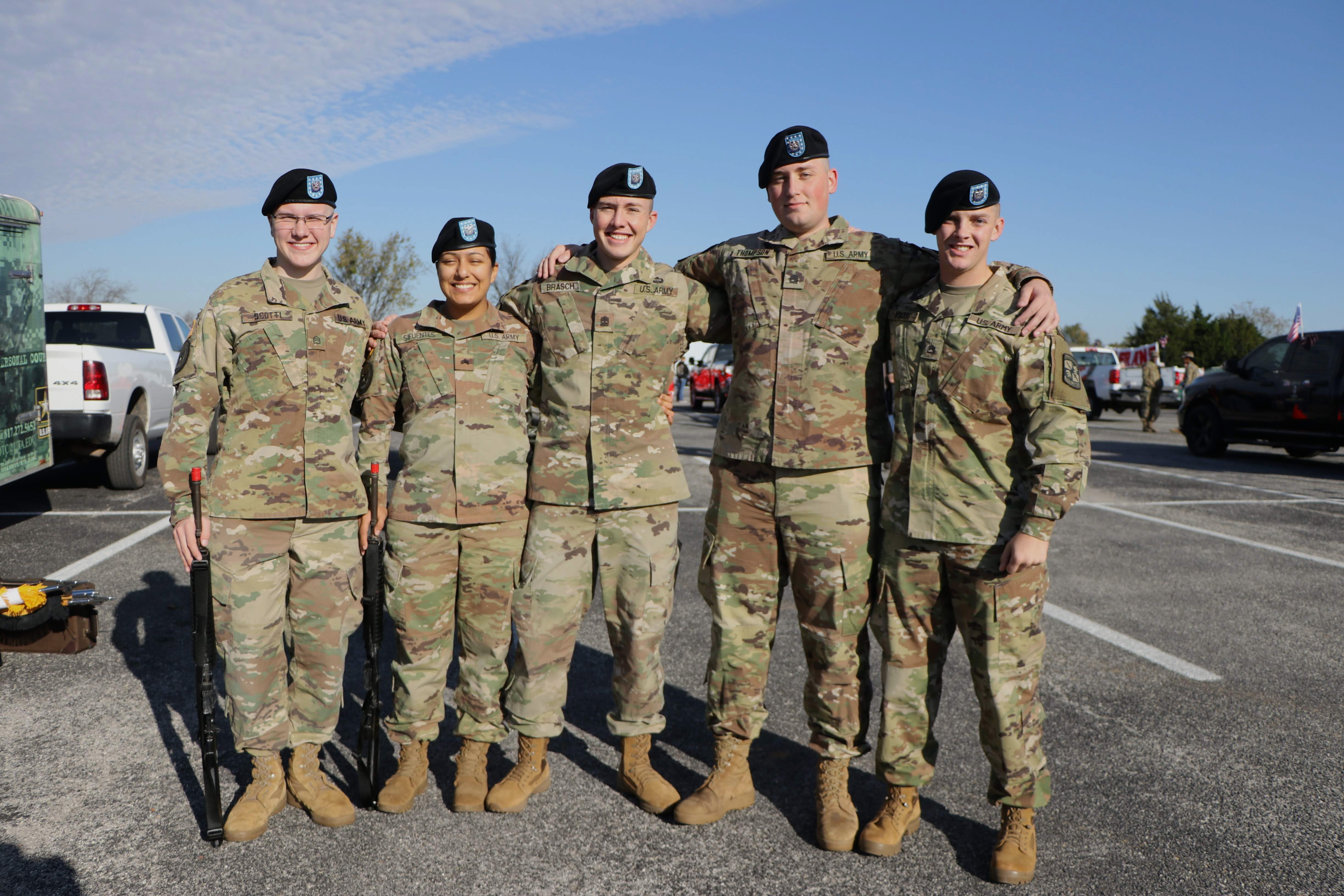 Color Guard prior to the 2018 Veterans Day Parade