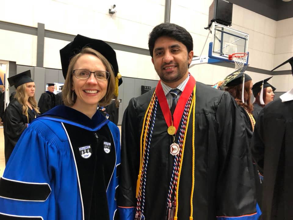 Heather and Student at Graduation 
