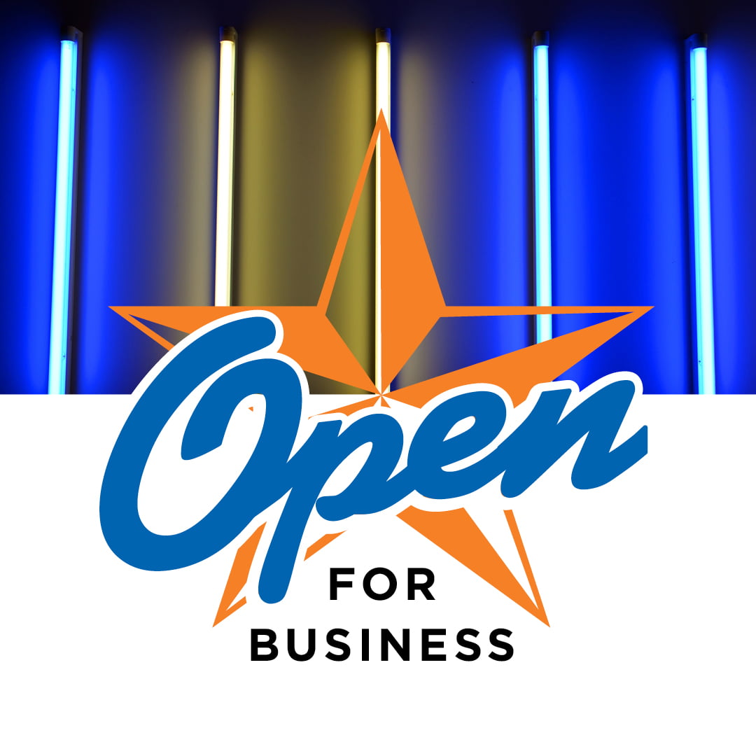 Open for business