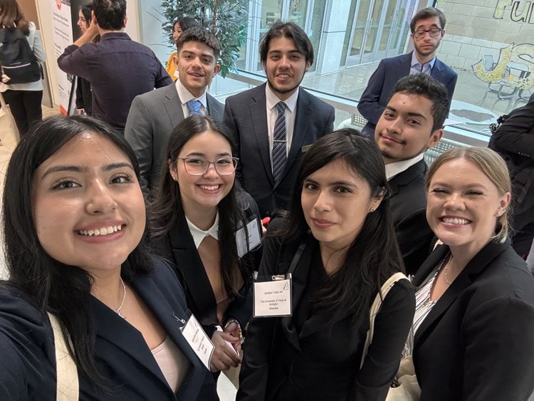 Members of the UTA ALPFA Chapter pose for a group photo at a national ALPFA event. (Courtesy photo)