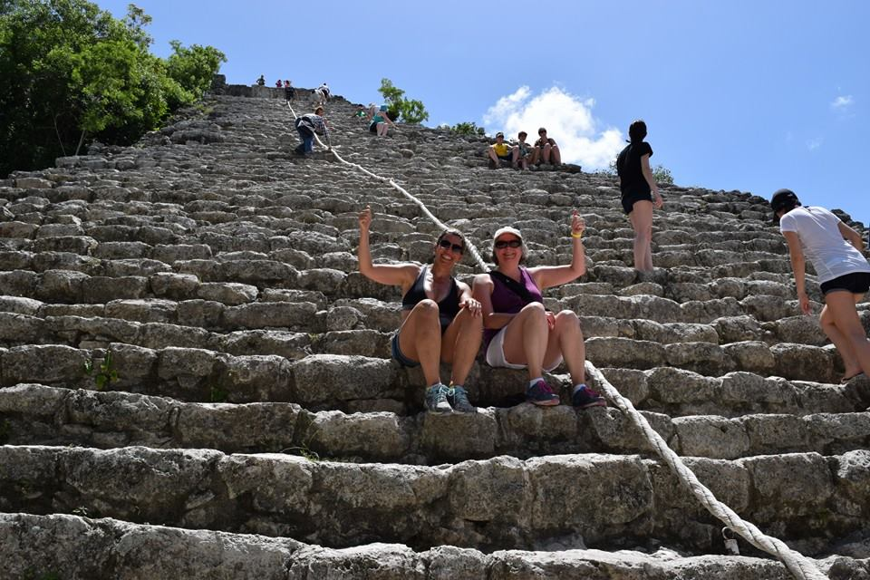 Photo of Linda Letherwood in Mexico with a friend