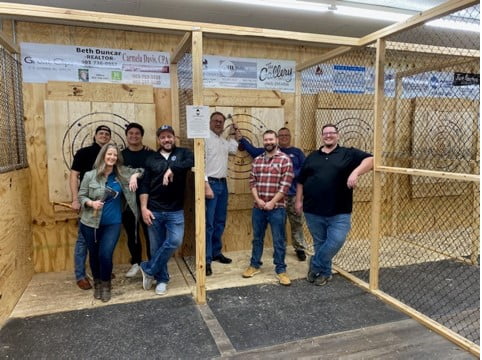 Tanya at a company team building event