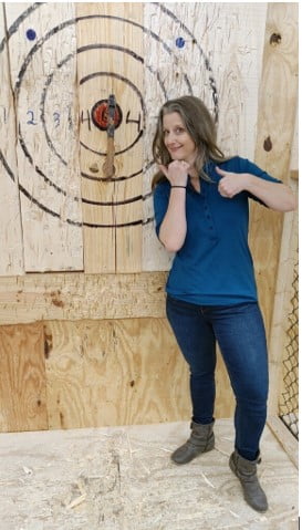 Tanya axe throwing