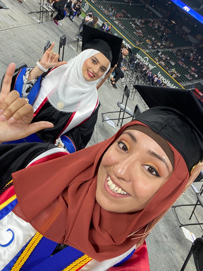 Usra Qureshi at Spring 2023 commencement