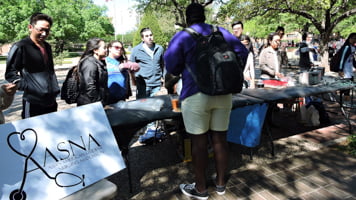 Asian American Student Nursing Association outdoor event