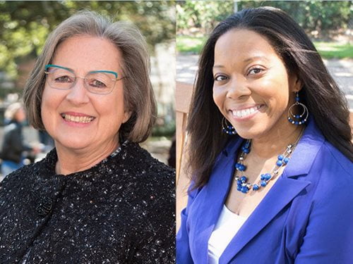 side by side portraits of Dr. Rebecca Garner and Dr. Brandie Green
