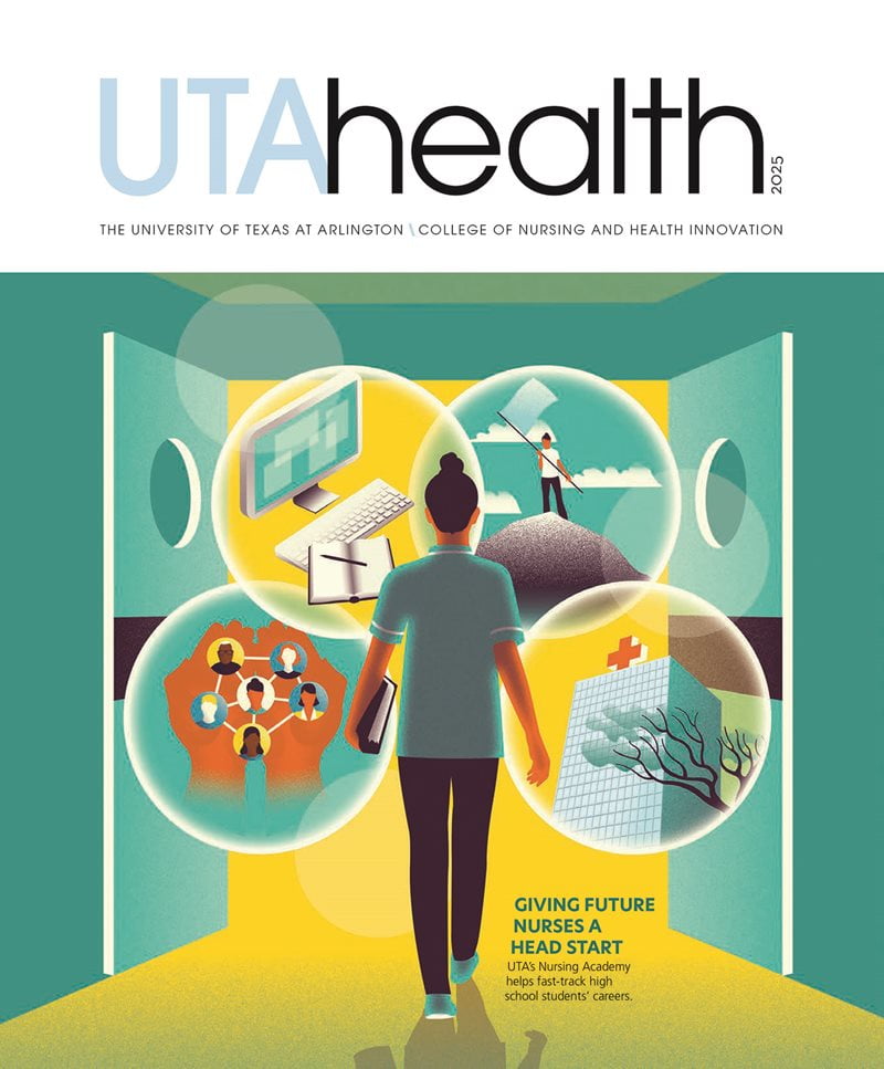 U T A health 2025. College of nursing and health innovation. Giving future nurses a head start. U T A's nursing academy helps fast-track high school students' careers