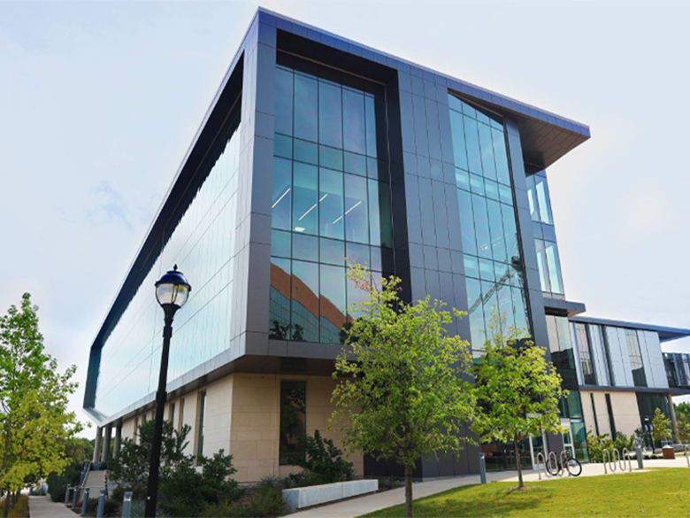 Outside front angle of simulation van