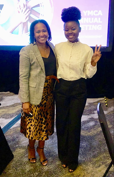 Yvonne Owusu Gyimah standing with another female